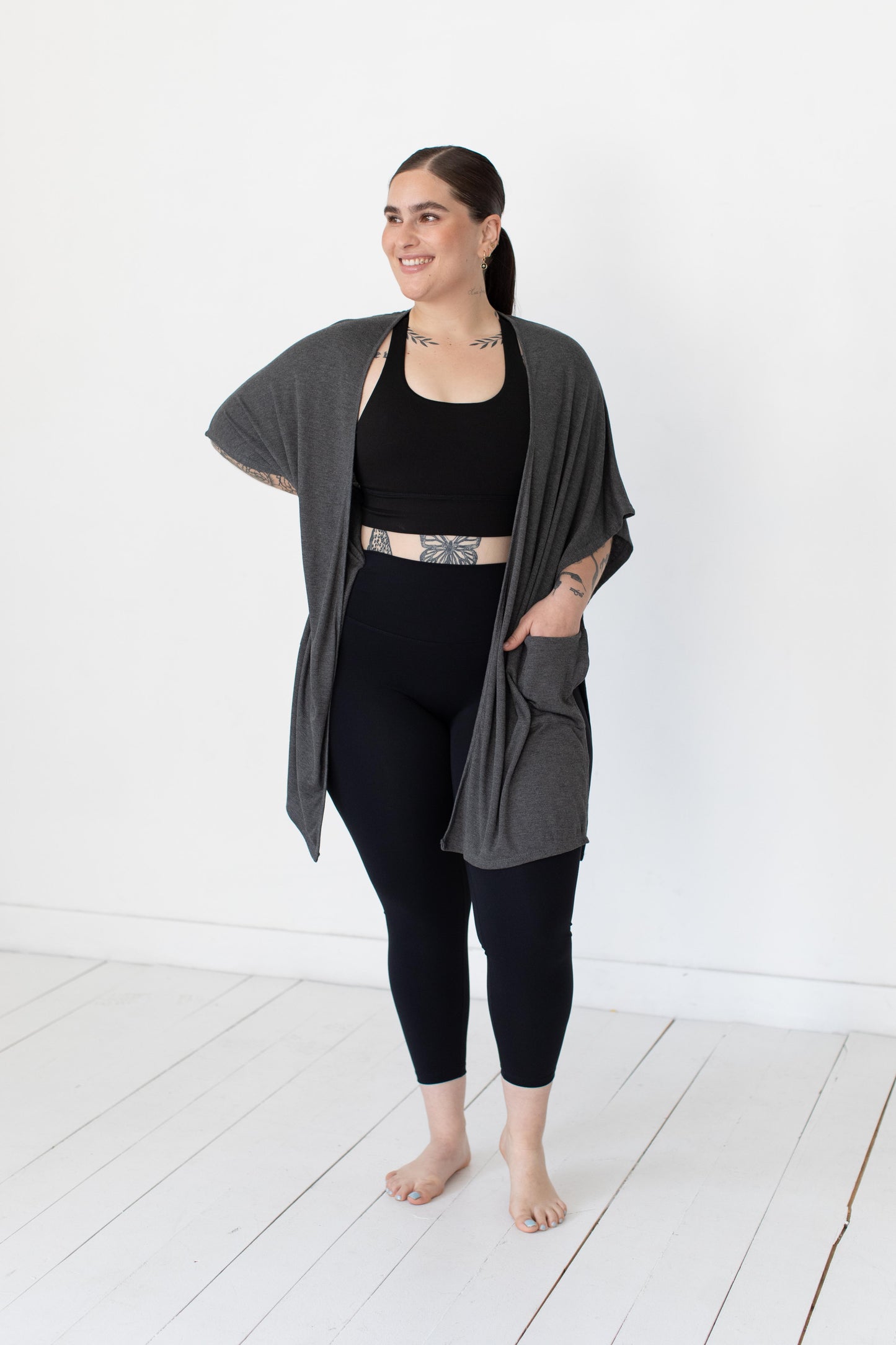 Ribbed Nina Kimono