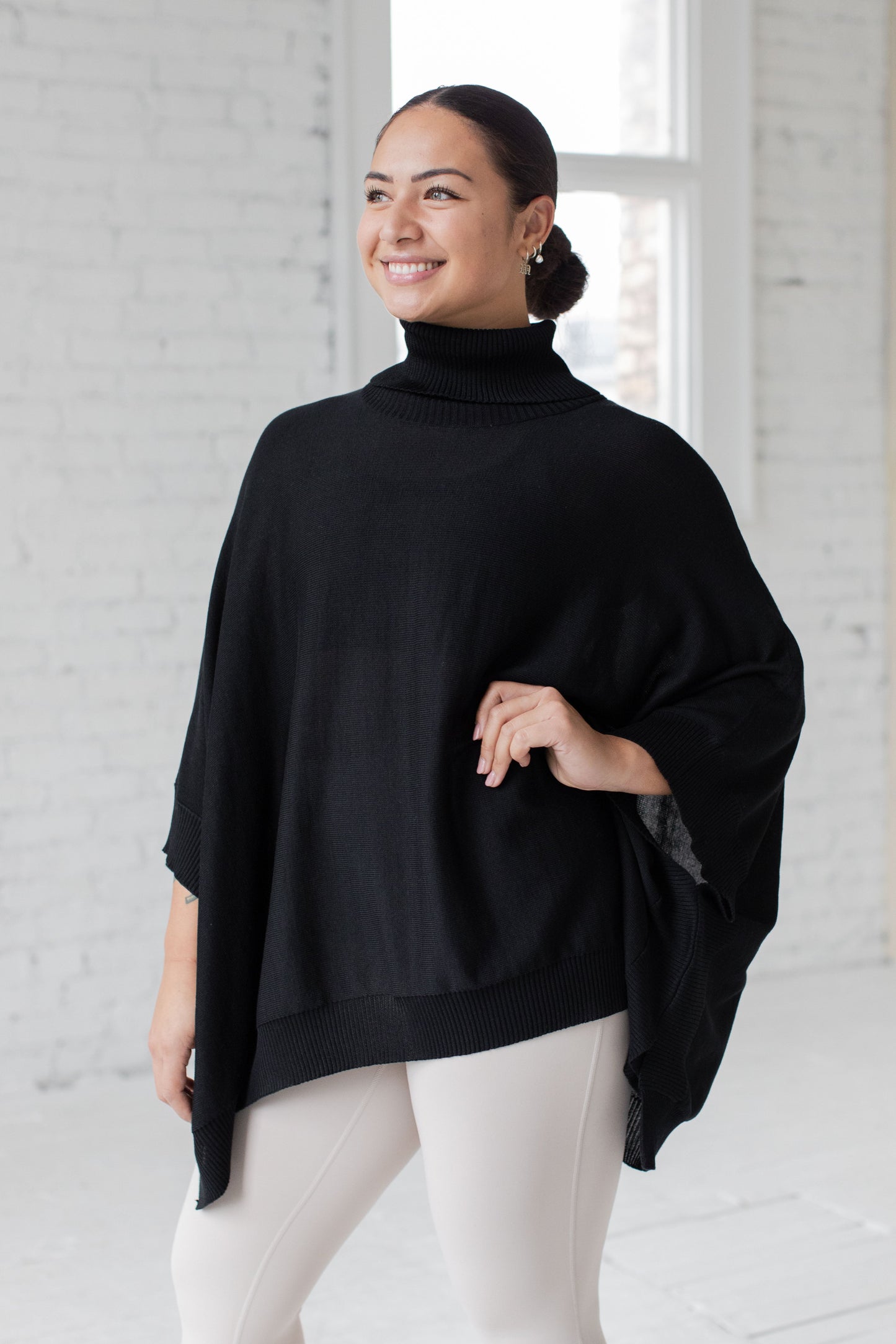 Turtle Neck Poncho