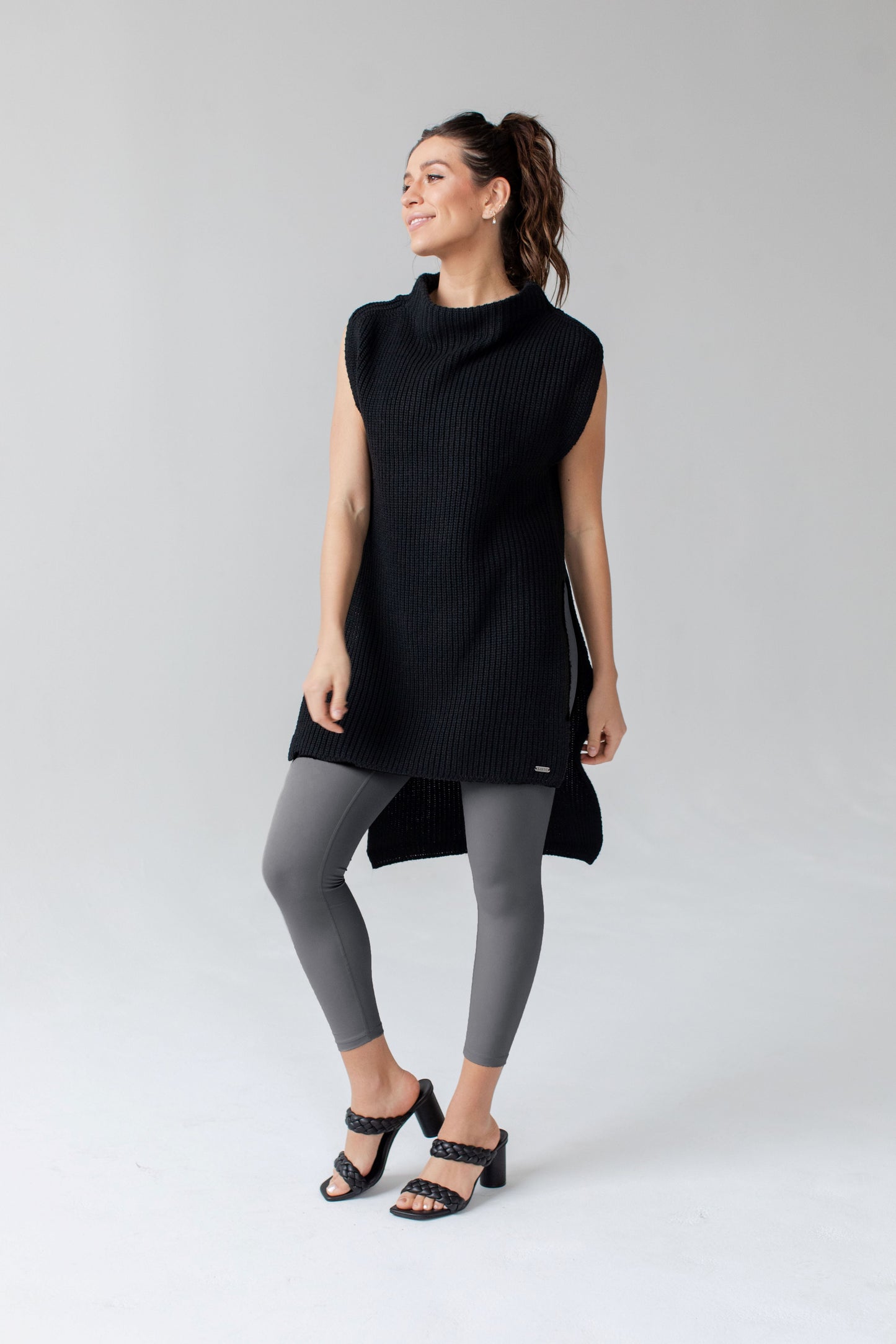 Hi-Lo Sleeveless Sweater