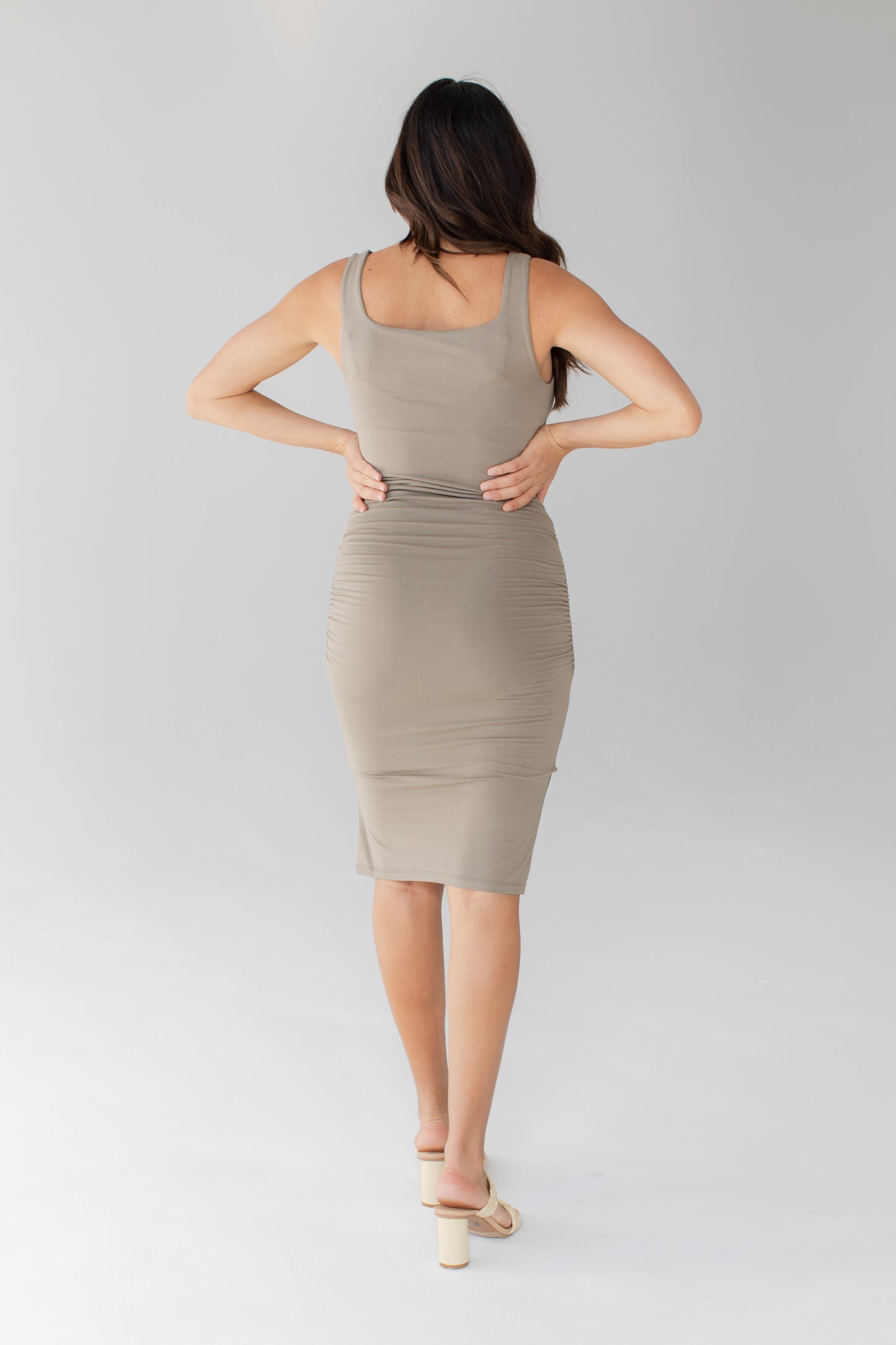 Sasha Ruched Tank Dress