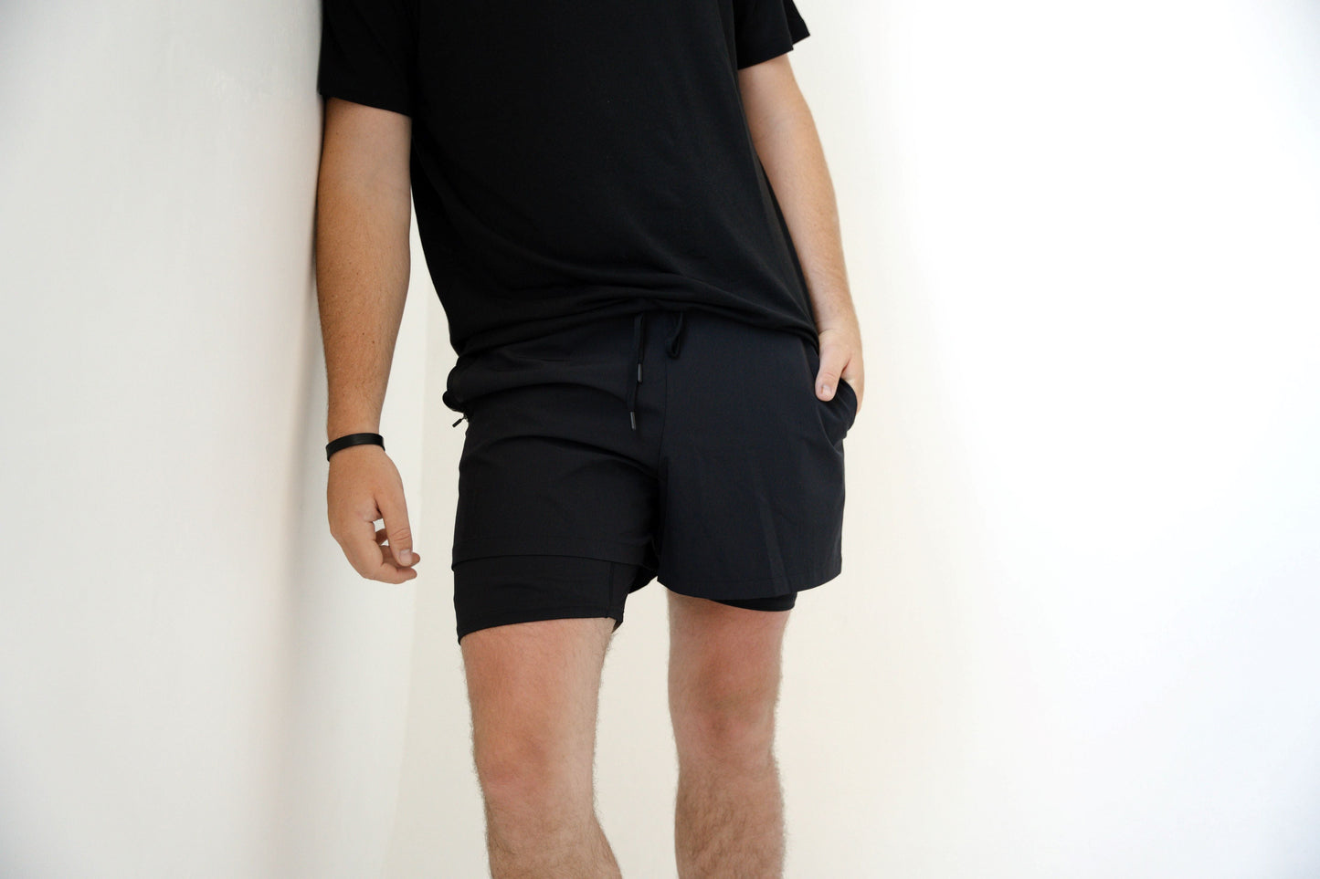 Woven Short with Attached Biker Short