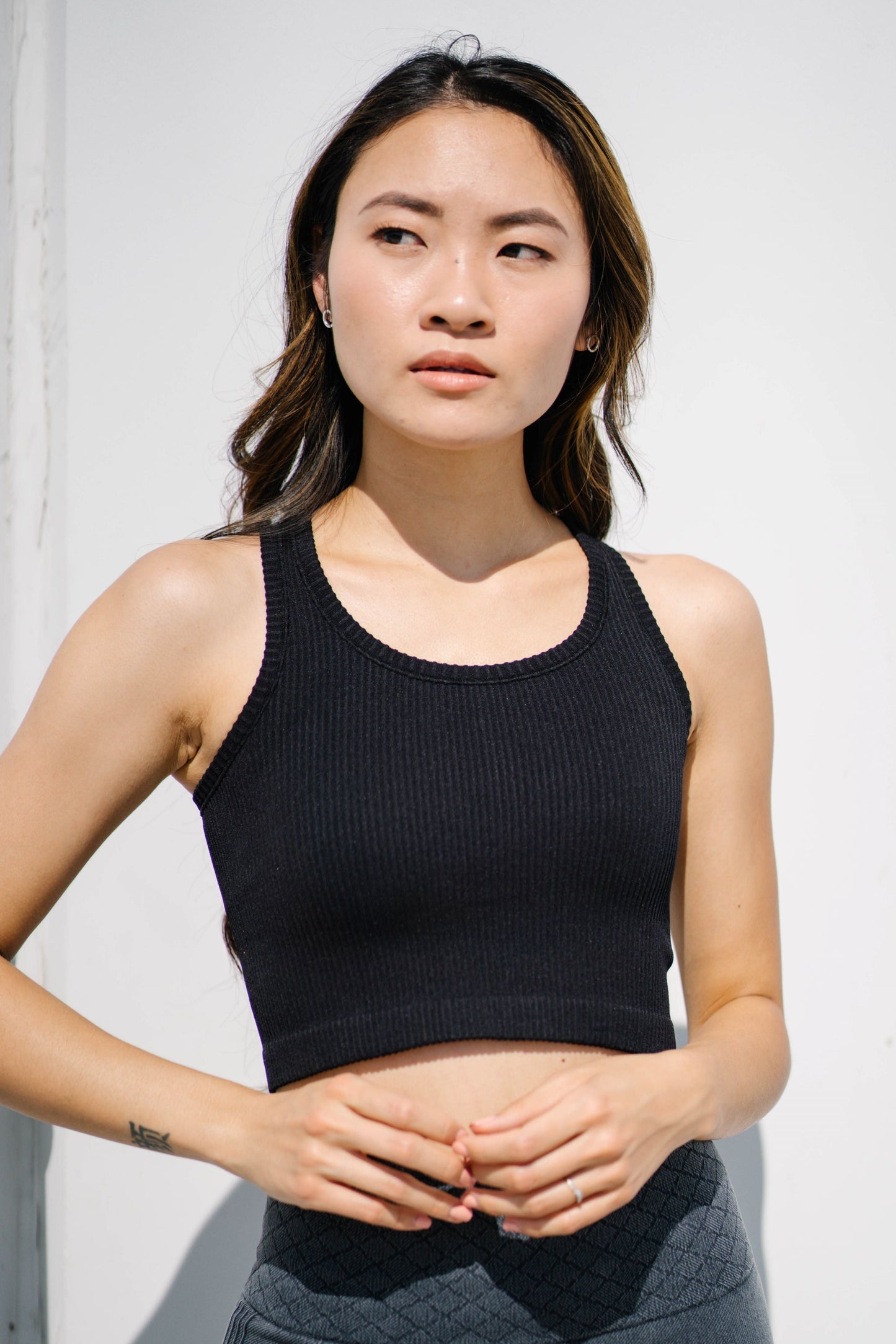 Aro Crop Sleeveless Top